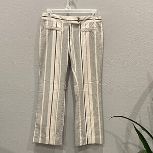 Cartonnier Anthropology “Charlie Crop Flare”Striped Flare Pants 4